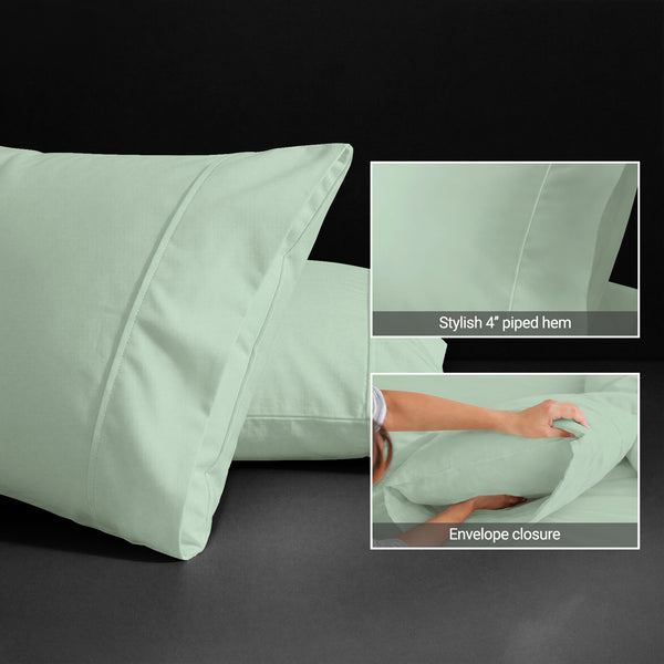Luxury 800 Thread Count 100% Cotton Pillow Envelope Cases