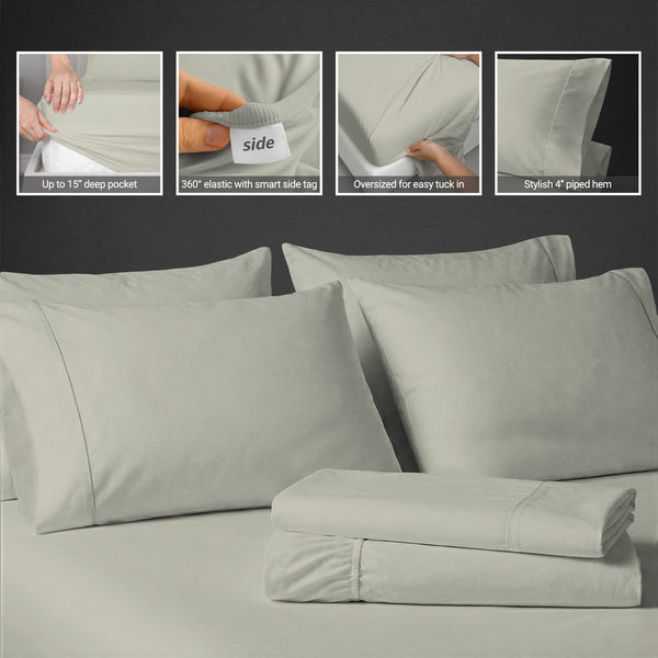 Premium 400 Thread Count 100% Cotton Sheet Set