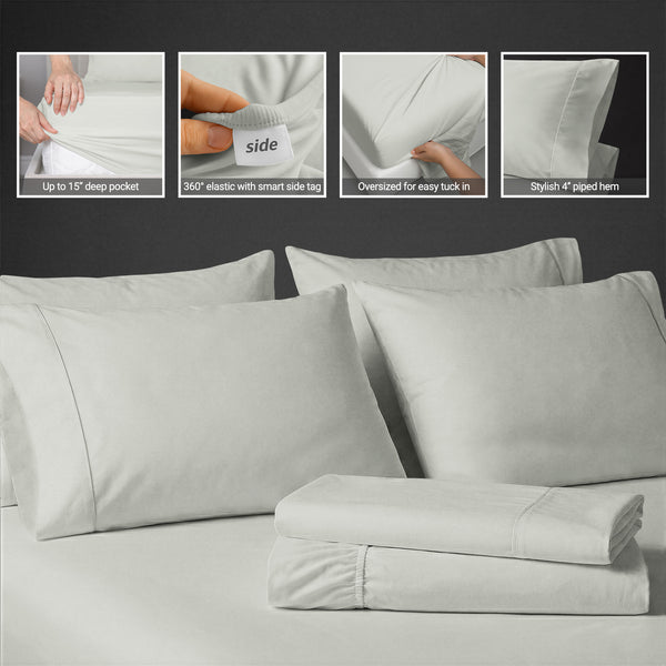 Luxury 800 Thread Count 100% Cotton Sheet Set