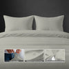 Deluxe Bettbezug-Set mit 600 Fadenzahl aus 100% Baumwolle - AT - 200x200 + 2 x 70x90 - Silver