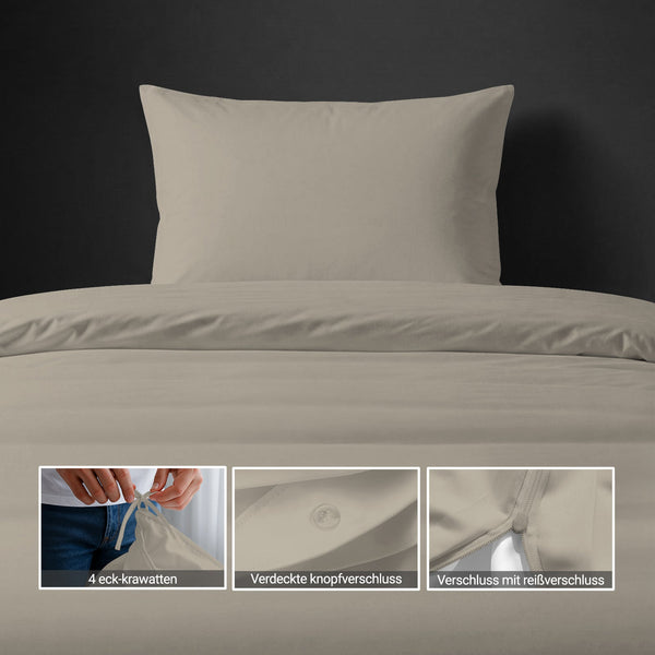 Premium Bettbezug-Set mit 400 Fadenzahl aus 100% Baumwolle