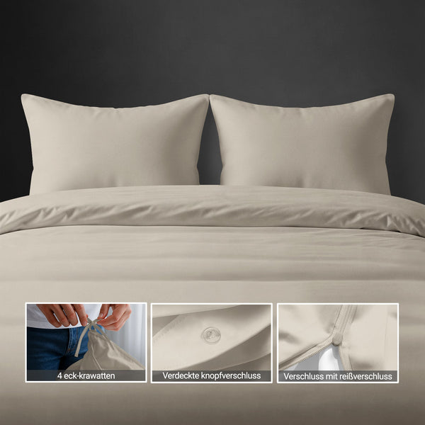 Luxus Bettbezug-Set mit 800 Fadenzahl aus 100% Baumwolle