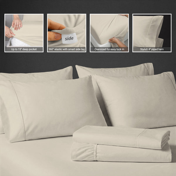 Premium 400 Thread Count 100% Cotton Sheet Set