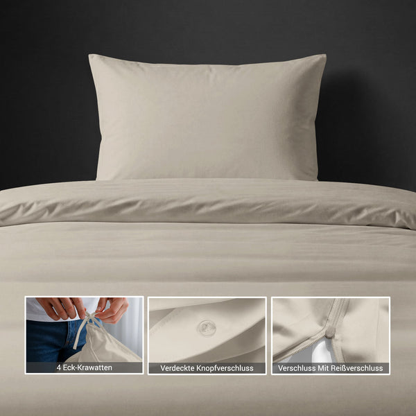 Luxus Bettbezug-Set mit 800 Fadenzahl aus 100% Baumwolle