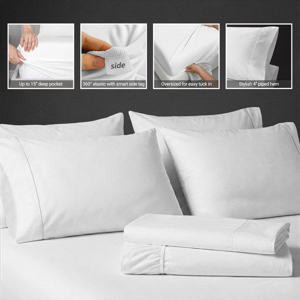 Premium 400 Thread Count 100% Cotton Sheet Set