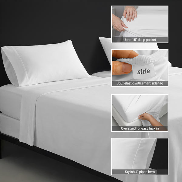 Deluxe 600 Thread Count 100% Cotton Sheet Set