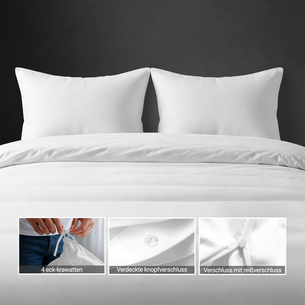 Deluxe 600 Thread Count 100% Cotton Duvet Cover Set