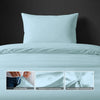 Luxus Bettbezug-Set mit 800 Fadenzahl aus 100% Baumwolle - DE - 135x200 + 1 x 40x80 - Baby Blue