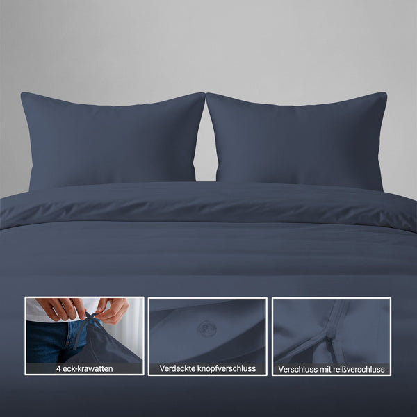 Luxus Bettbezug-Set mit 800 Fadenzahl aus 100% Baumwolle