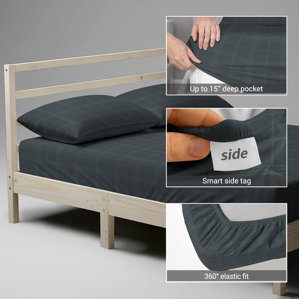 Premium 300 Thread Count 100% Cotton Fitted Sheet