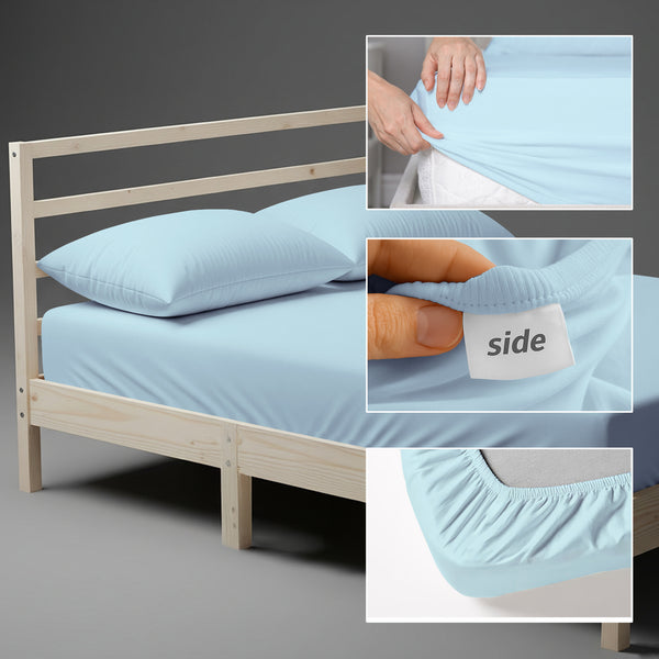 Luxury 800 Thread Count 100% Cotton Fitted Sheet