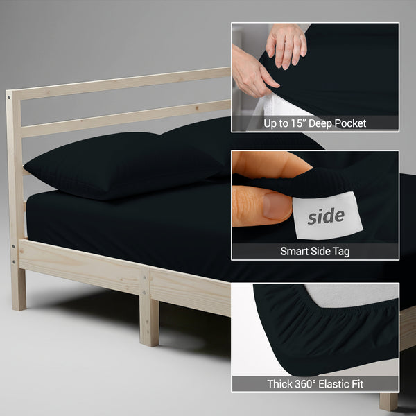 Luxury 800 Thread Count 100% Cotton Fitted Sheet