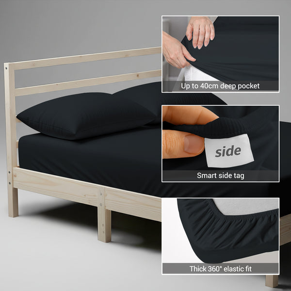 Premium 400 Thread Count 100% Cotton Fitted Sheet