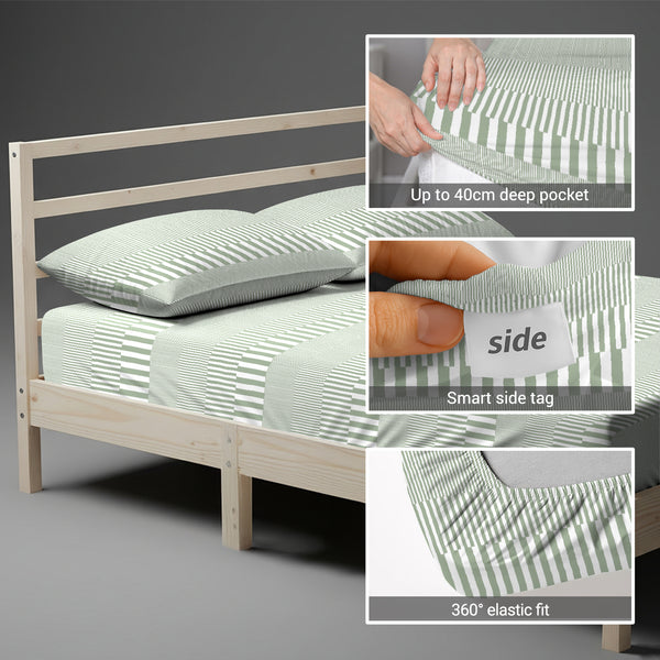 Premium 400 Thread Count 100% Cotton Fitted Sheet
