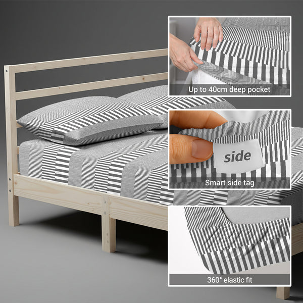 Premium 400 Thread Count 100% Cotton Fitted Sheet