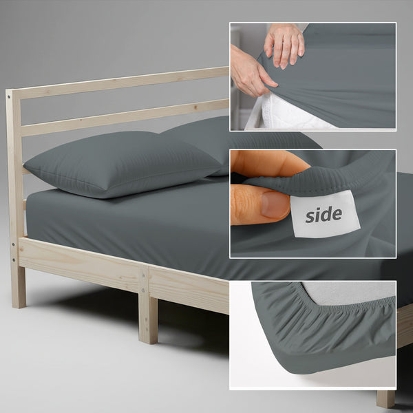 Luxury 800 Thread Count 100% Cotton Fitted Sheet