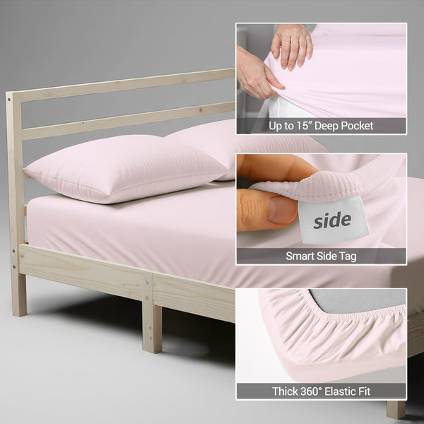 Luxury 800 Thread Count 100% Cotton Fitted Sheet