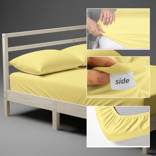 Luxury 800 Thread Count 100% Cotton Fitted Sheet