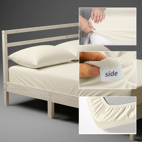 Luxury 800 Thread Count 100% Cotton Fitted Sheet