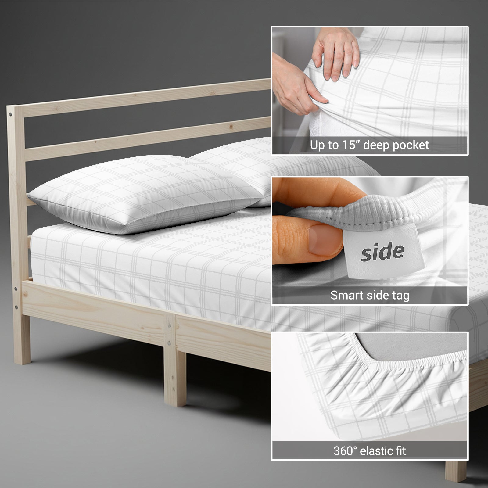 Premium 300 Thread Count 100% Cotton Fitted Sheet