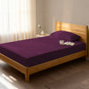 Premium 400 Thread Count 100% Cotton Fitted Sheet - 100x200 cm - Berry Plum
