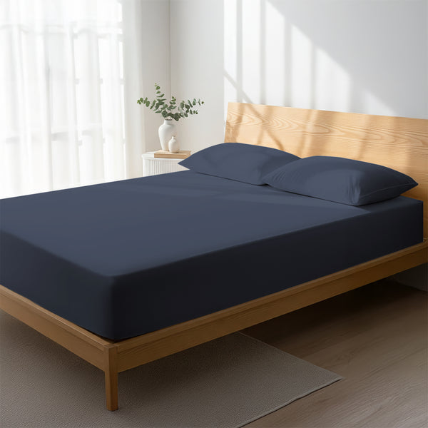 Percale 100% Cotton Fitted Sheet