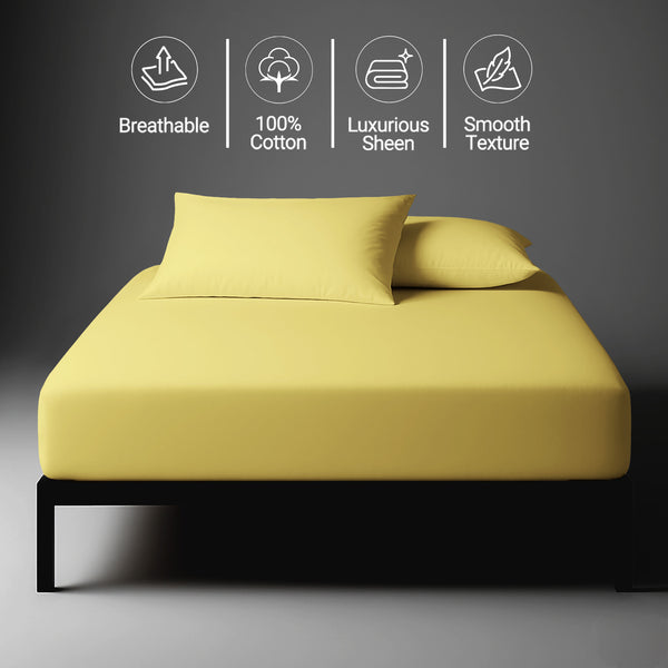 Luxury 800 Thread Count 100% Cotton Fitted Sheet