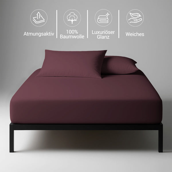 Deluxe Spannbettlaken mit 600 Fadenzahl aus 100% Baumwolle