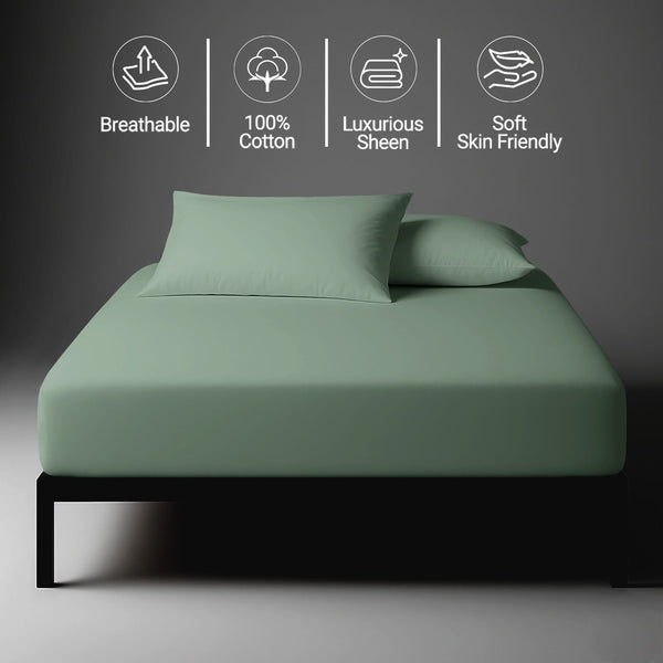 Deluxe Spannbettlaken mit 600 Fadenzahl aus 100% Baumwolle