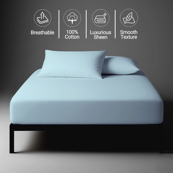 Luxury 800 Thread Count 100% Cotton Fitted Sheet