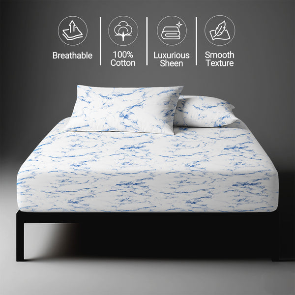 Premium 400 Thread Count 100% Cotton Fitted Sheet