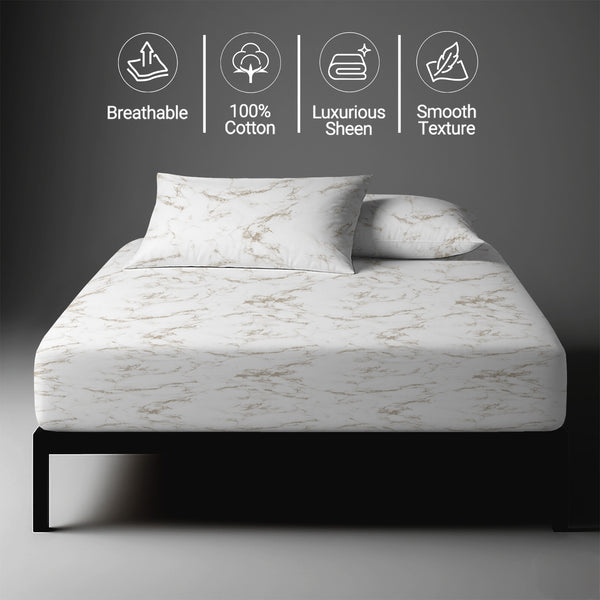 Premium 400 Thread Count 100% Cotton Fitted Sheet