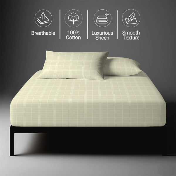 Premium 300 Thread Count 100% Cotton Fitted Sheet