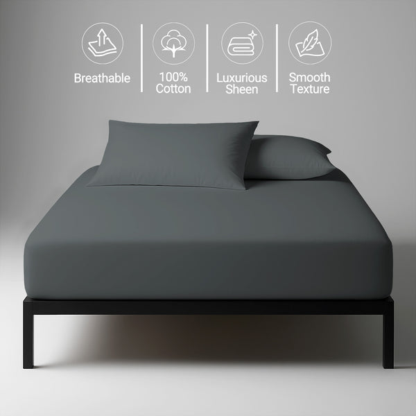 Luxury 800 Thread Count 100% Cotton Fitted Sheet