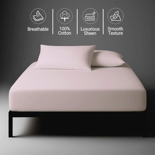 Luxury 800 Thread Count 100% Cotton Fitted Sheet