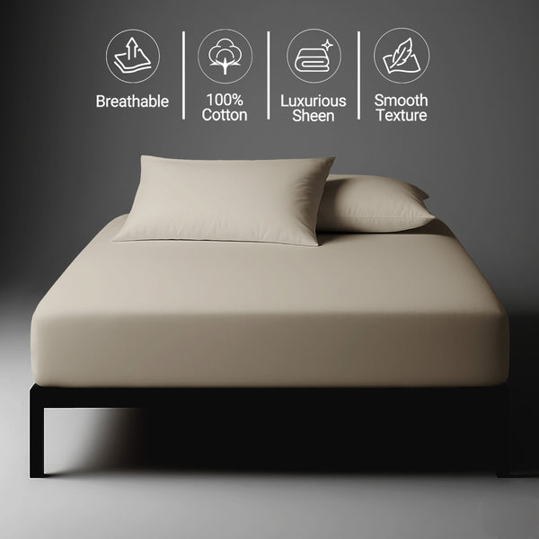 Luxury 800 Thread Count 100% Cotton Fitted Sheet