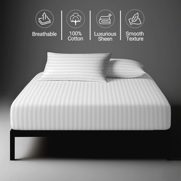 Premium 300 Thread Count 100% Cotton Fitted Sheet