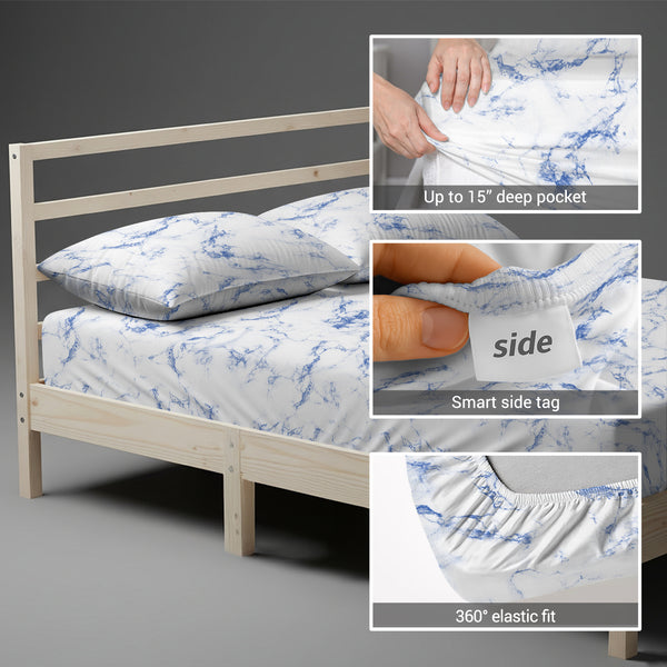 Premium 400 Thread Count 100% Cotton Fitted Sheet