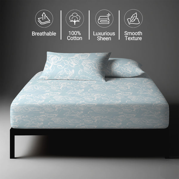 Premium 400 Thread Count 100% Cotton Fitted Sheet
