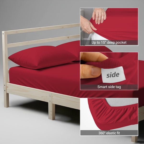 Premium 400 Thread Count 100% Cotton Fitted Sheet