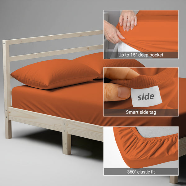 Premium 400 Thread Count 100% Cotton Fitted Sheet