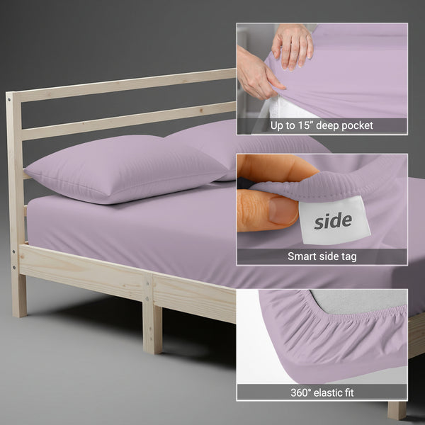 Premium 400 Thread Count 100% Cotton Fitted Sheet