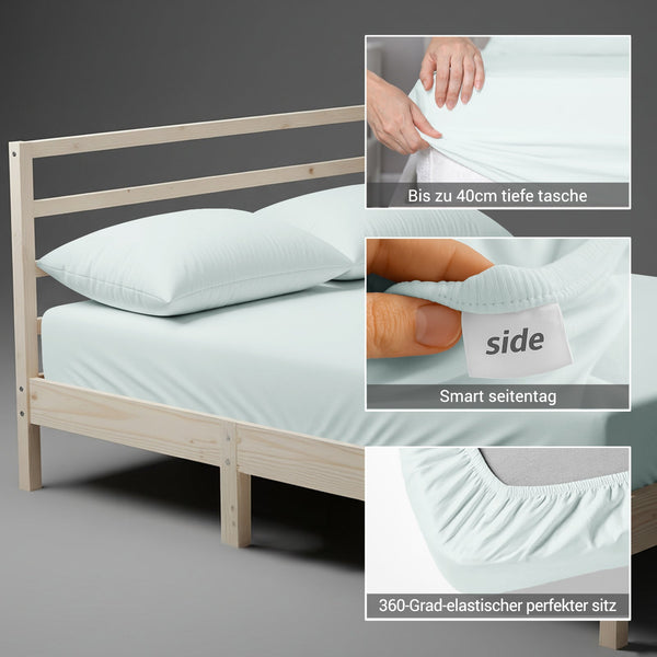 Premium 400 Thread Count 100% Cotton Fitted Sheet