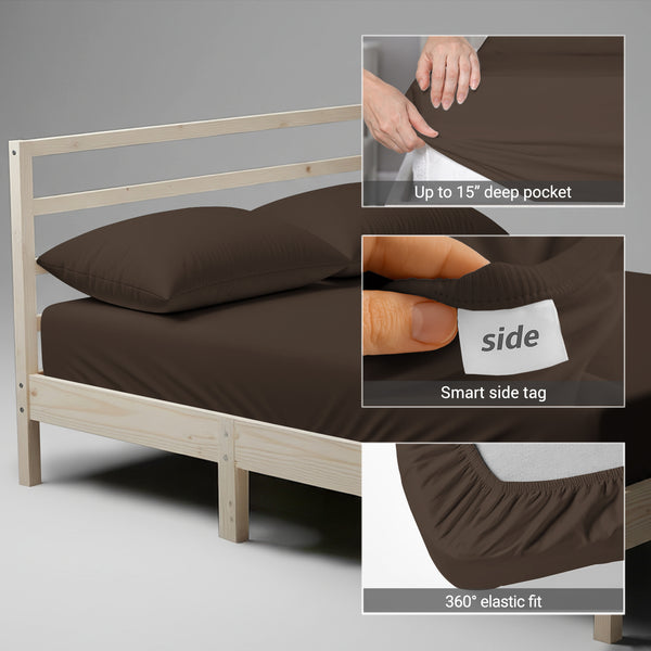 Premium 400 Thread Count 100% Cotton Fitted Sheet
