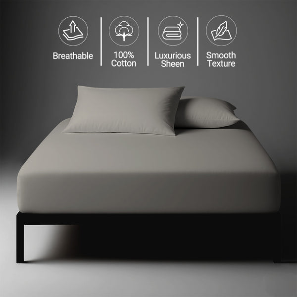 Premium 400 Thread Count 100% Cotton Fitted Sheet