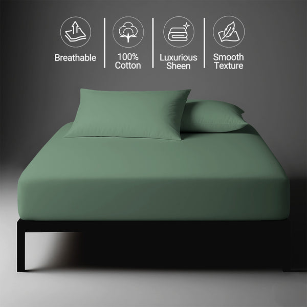 Premium 400 Thread Count 100% Cotton Fitted Sheet