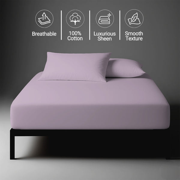 Premium 400 Thread Count 100% Cotton Fitted Sheet