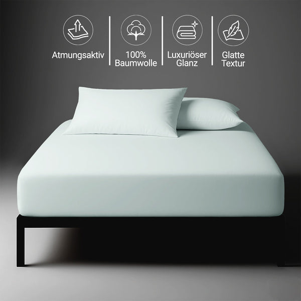 Premium 400 Thread Count 100% Cotton Fitted Sheet