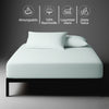 Premium 400 Thread Count 100% Cotton Fitted Sheet - 100x200 cm - Light Blue