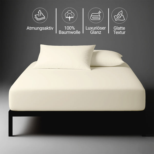 Premium 400 Thread Count 100% Cotton Fitted Sheet
